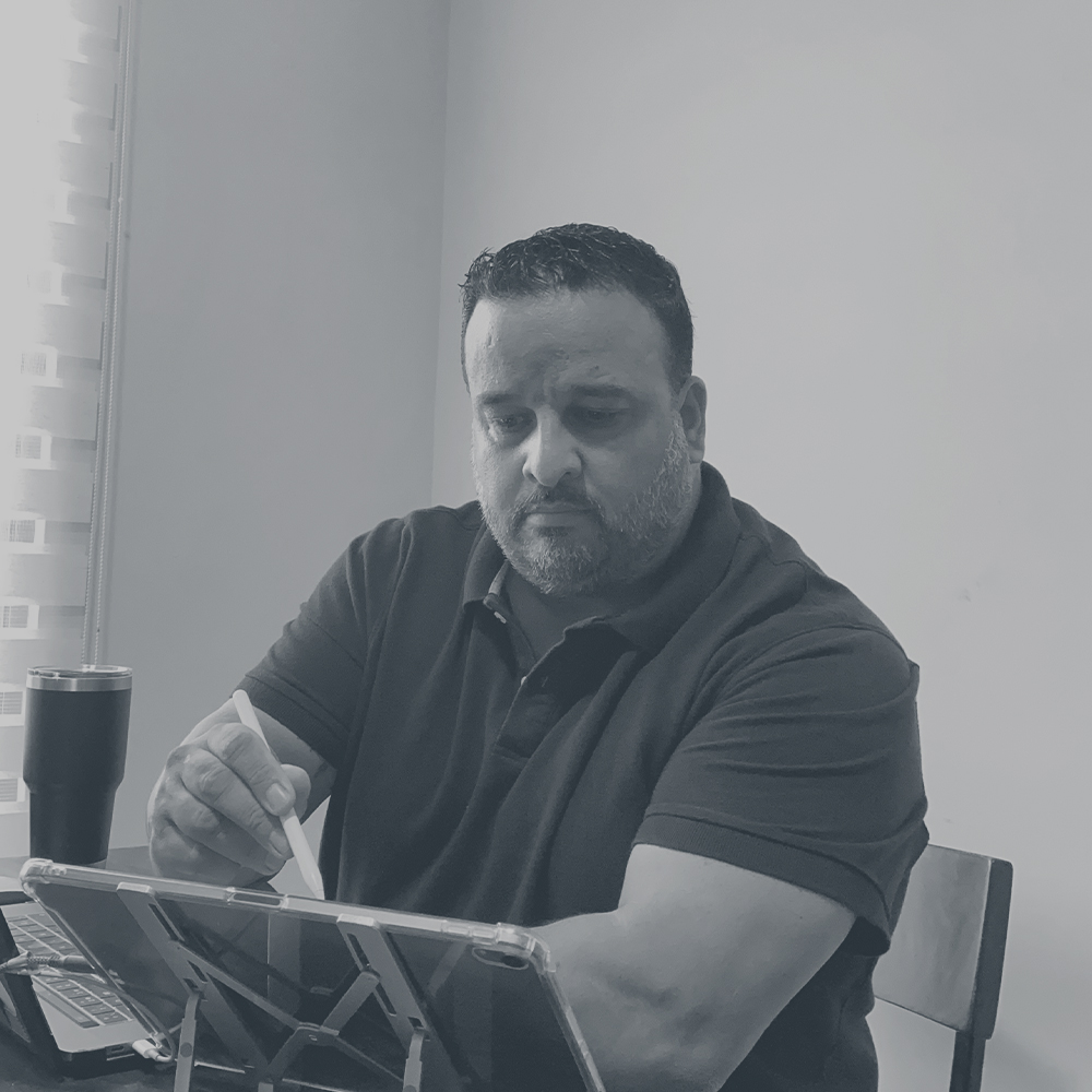 Una persona trabajando